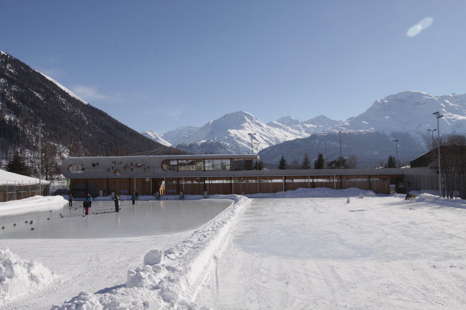 Promulins Arena, Samedan Winter in Engadin St. Moritz