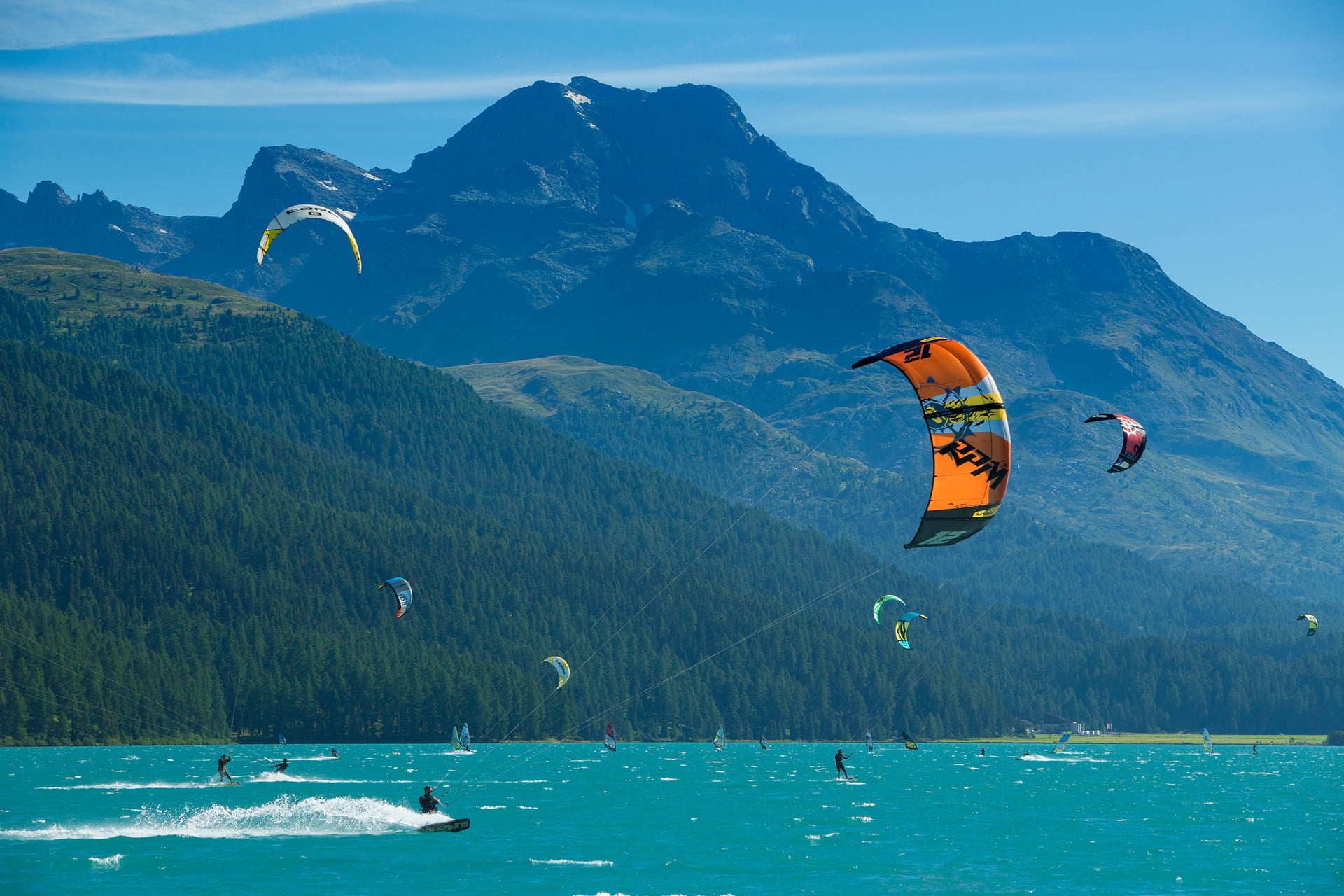 Kitesurfing Summer in Engadin St. Moritz