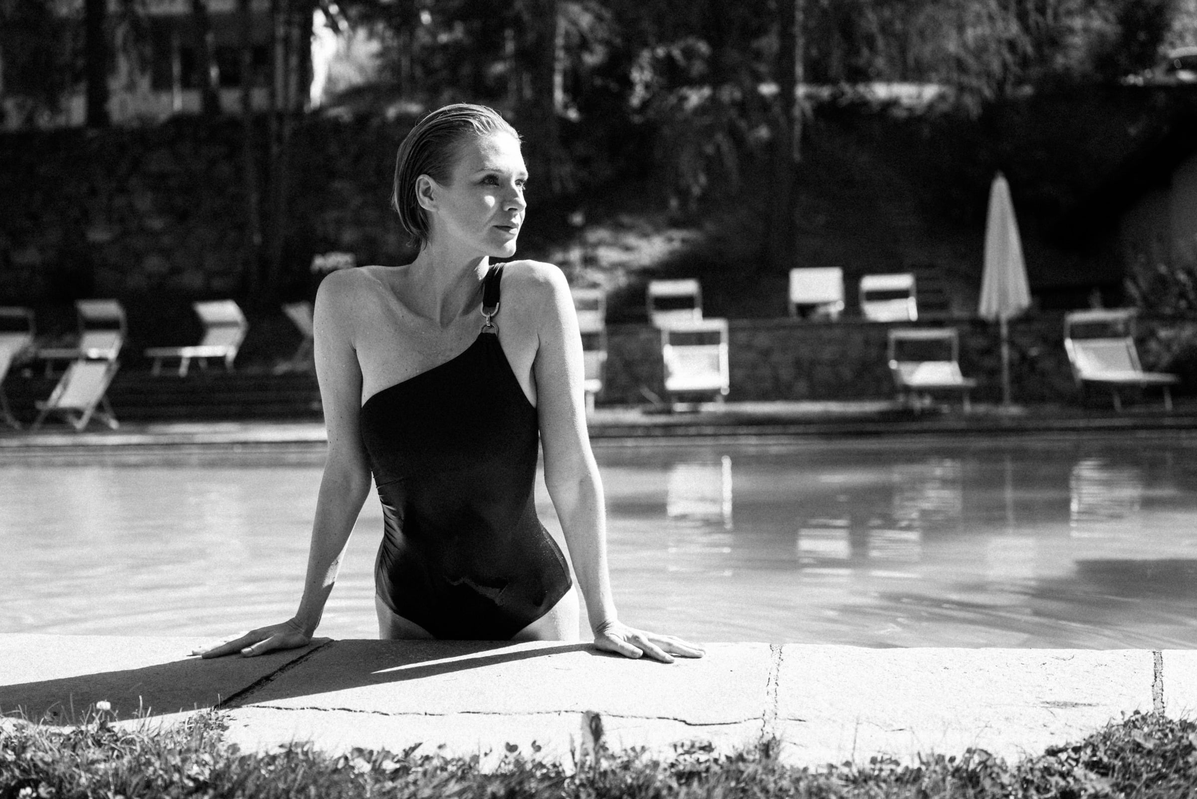 Outdoor Pool, Hotel Saratz Pontresina